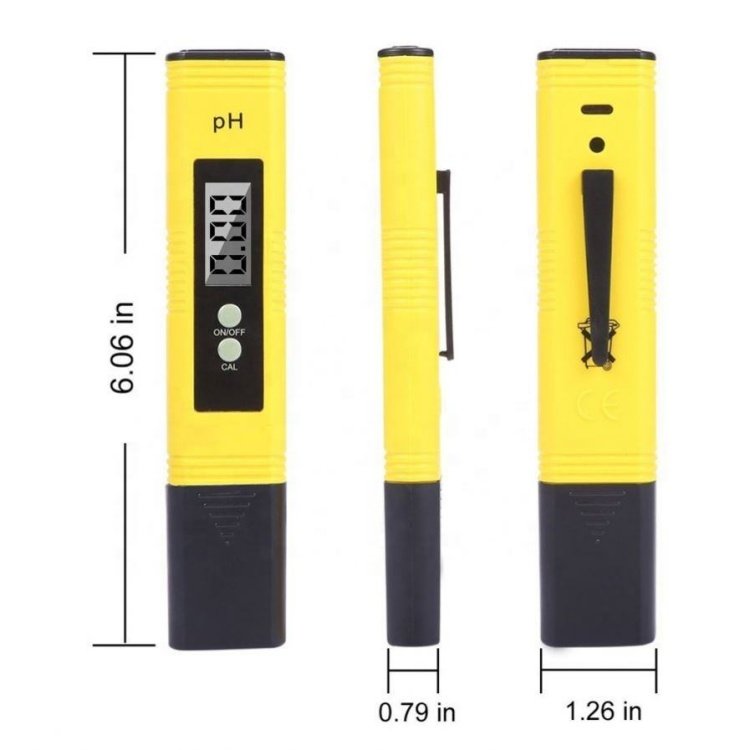 High Accuracy 0.01 LCD Digital PH Meter Tester Pen for Water Quality Food Aquarium Pool Hydroponics Portable PH Tester