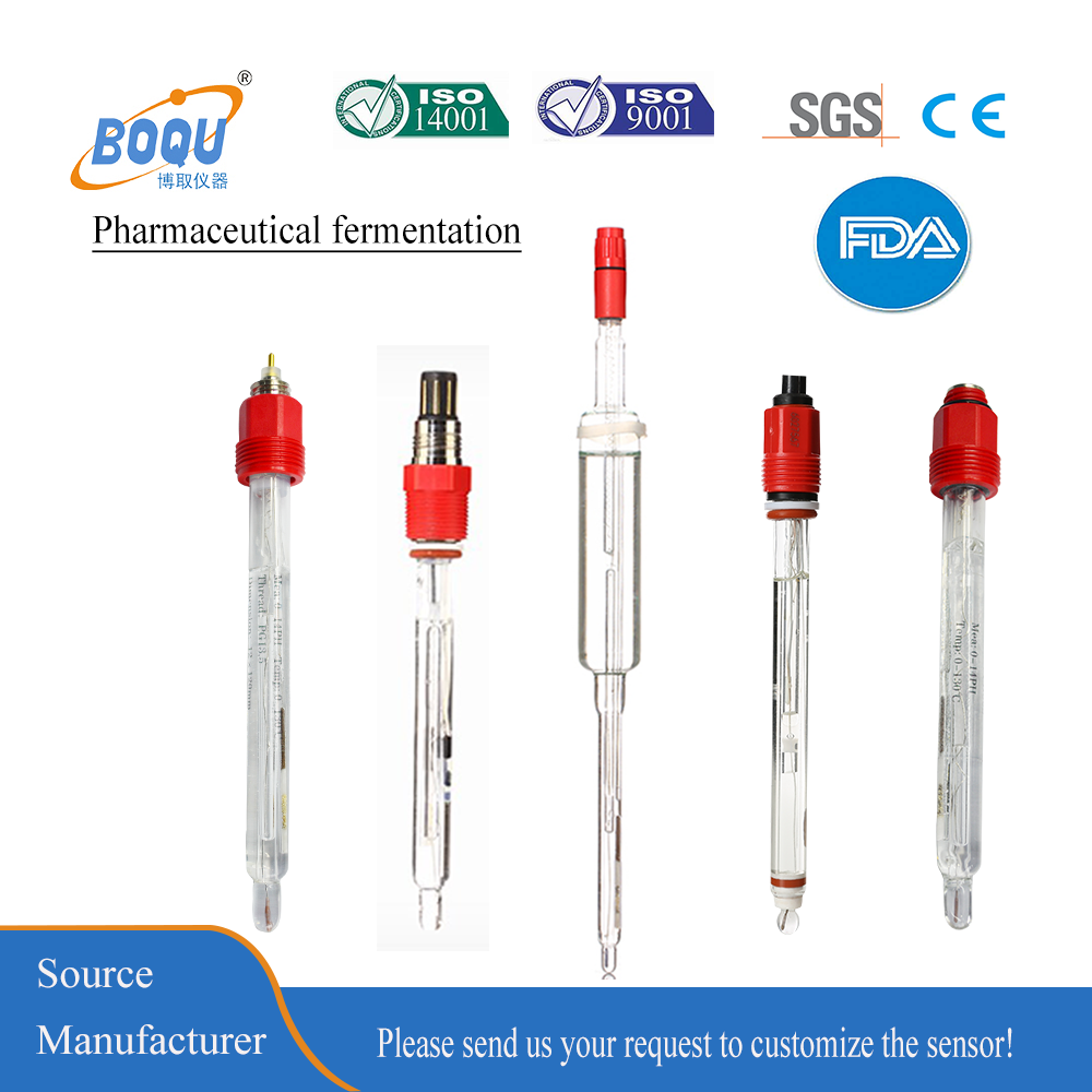 BOQU IOT Water Quality Online 4-20ma RS485 Industrial Digital Analog Glass ORP pH Replacement Electrode Probe Sensor Price