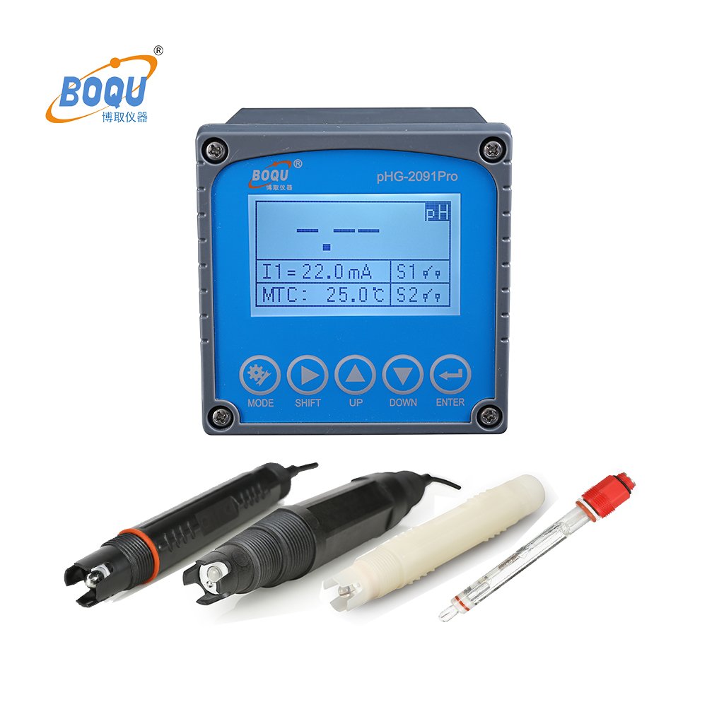 pHG-2091PRO Automatic Ph Controller Do Ec Orp Meter RS485 4-20ma Online PH Meter for waste water