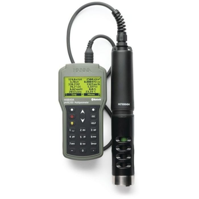 hanna instruments HI98494 Portable pH EC DO Meter with Bluetooth ph meter