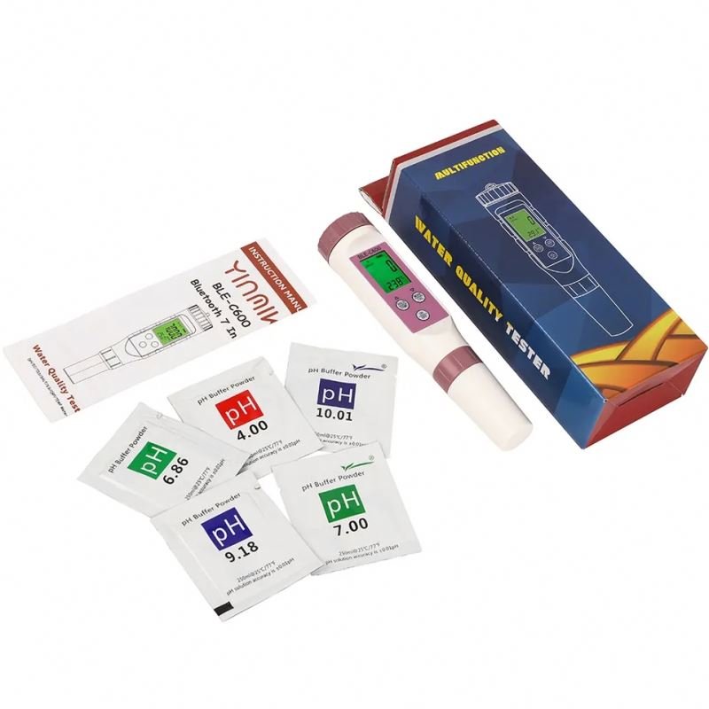 Bluetooth smart swimming pool floats Chlorine pH Meter 7 IN 1 Chlorine/pH/salt/EC/ORP/TEMP ppm Tester Meter monitor