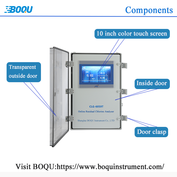 CLG-6059T Integrated Industrial Online Free Residual Chlorine Measurement Analyser Detector Analysis Controller Analyzer Meter
