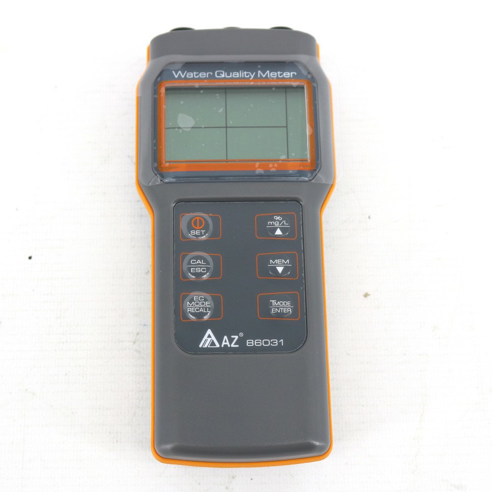 Upgraded Digital Water Quality Meter Dissolved Oxygen Tester PH Meter Conductivity Salinity Temperature Saltiness Meter AZ86031