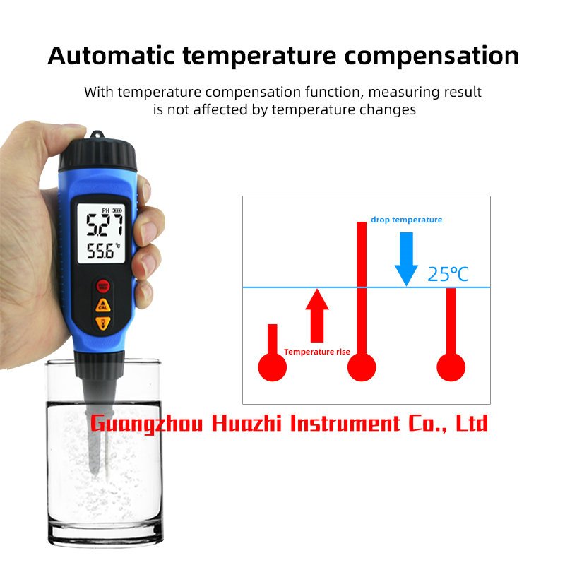 PH818M PH Meter food Dough Meat Vegetable milk Fruit Sauces Semi-solid PH Tester Acidimeter
