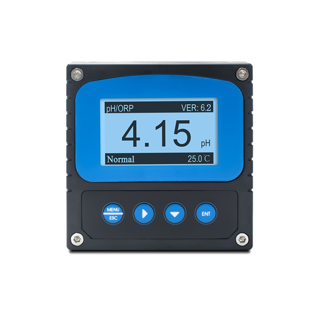 New Online pH/ORP Meter 4-20mA RS485 Meter Product Color LCD Display Industrial Pharmaceutical Waterproof High Precis