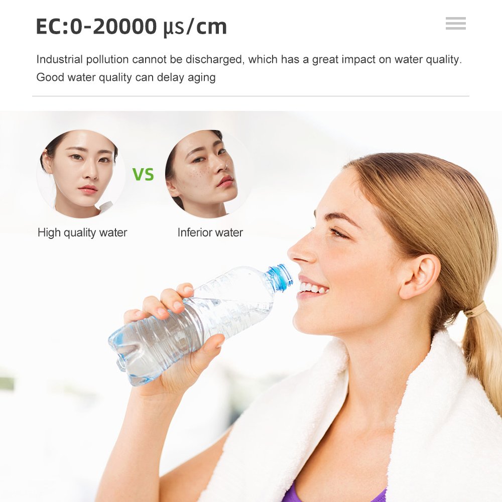 10 in 1 Digital PH/TDS/EC/SALT/TEMP/S.G/ORP/H2/Fertile/Resistivity Meter