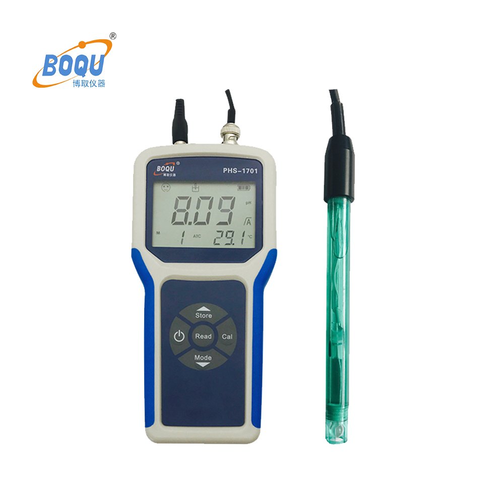 BOQU New Portable LCD Digital PH Meter of pH accuracy 0.01