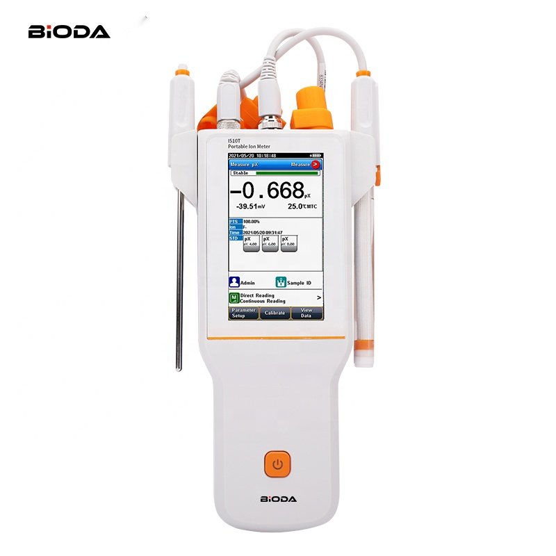 Portable multiparameter water quality analyzer nitrate chloride ammonia fluoride sodium ion analyzer