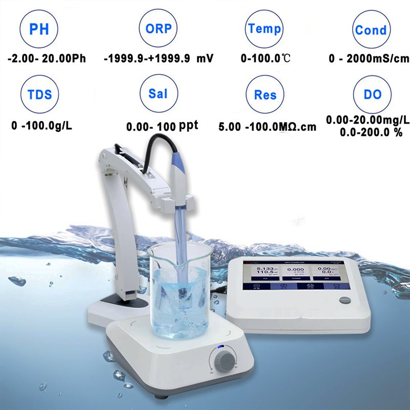 2024 new KRC Water Test Instruments Ph Tester Milk Blood Cosmetics Multi Parameter Water Quality Analyzer Benchtop Ph Meters