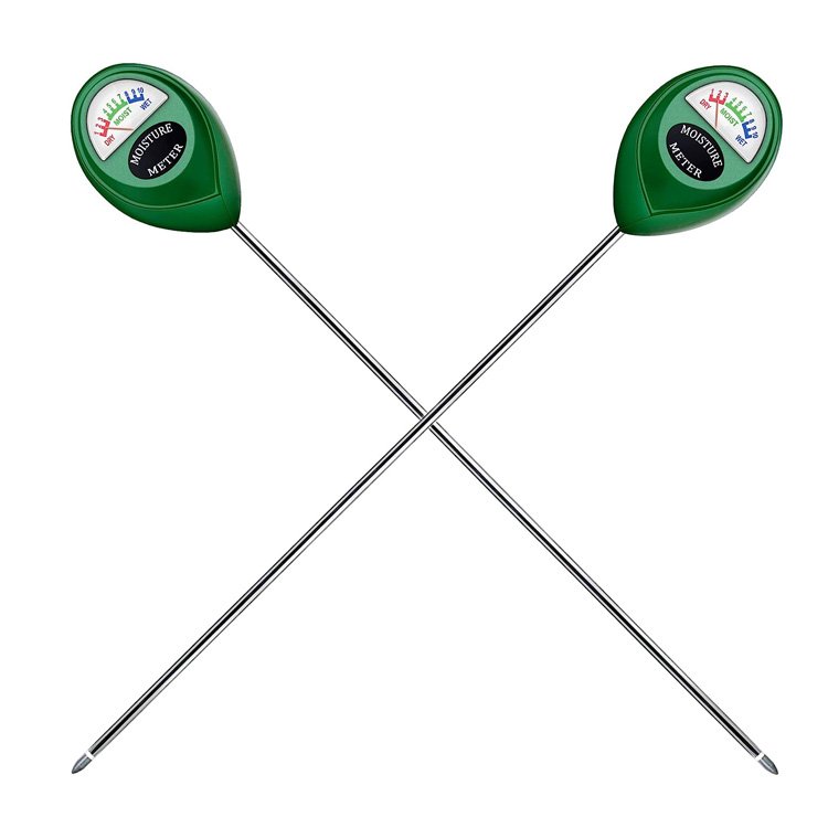 Single Soil moisture Meter Single Needle Soil Hygrometer Meter Green Color Soil Meter Detector Gardening Potted Plant Moist Test