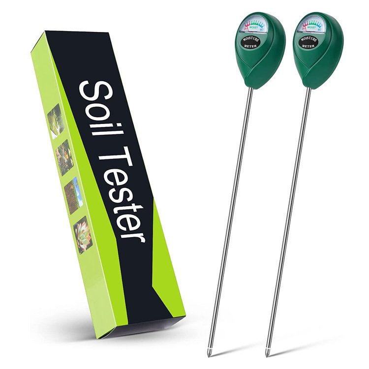 Single Soil moisture Meter Single Needle Soil Hygrometer Meter Green Color Soil Meter Detector Gardening Potted Plant Moist Test