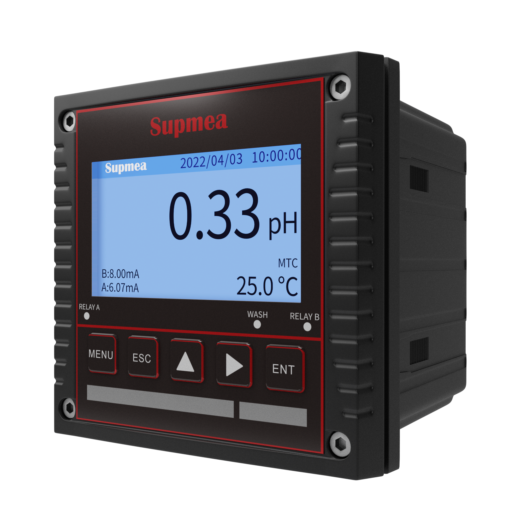 Industrial 4.3-inch smart pool water quality monitor ph orp online controller create with acid pump