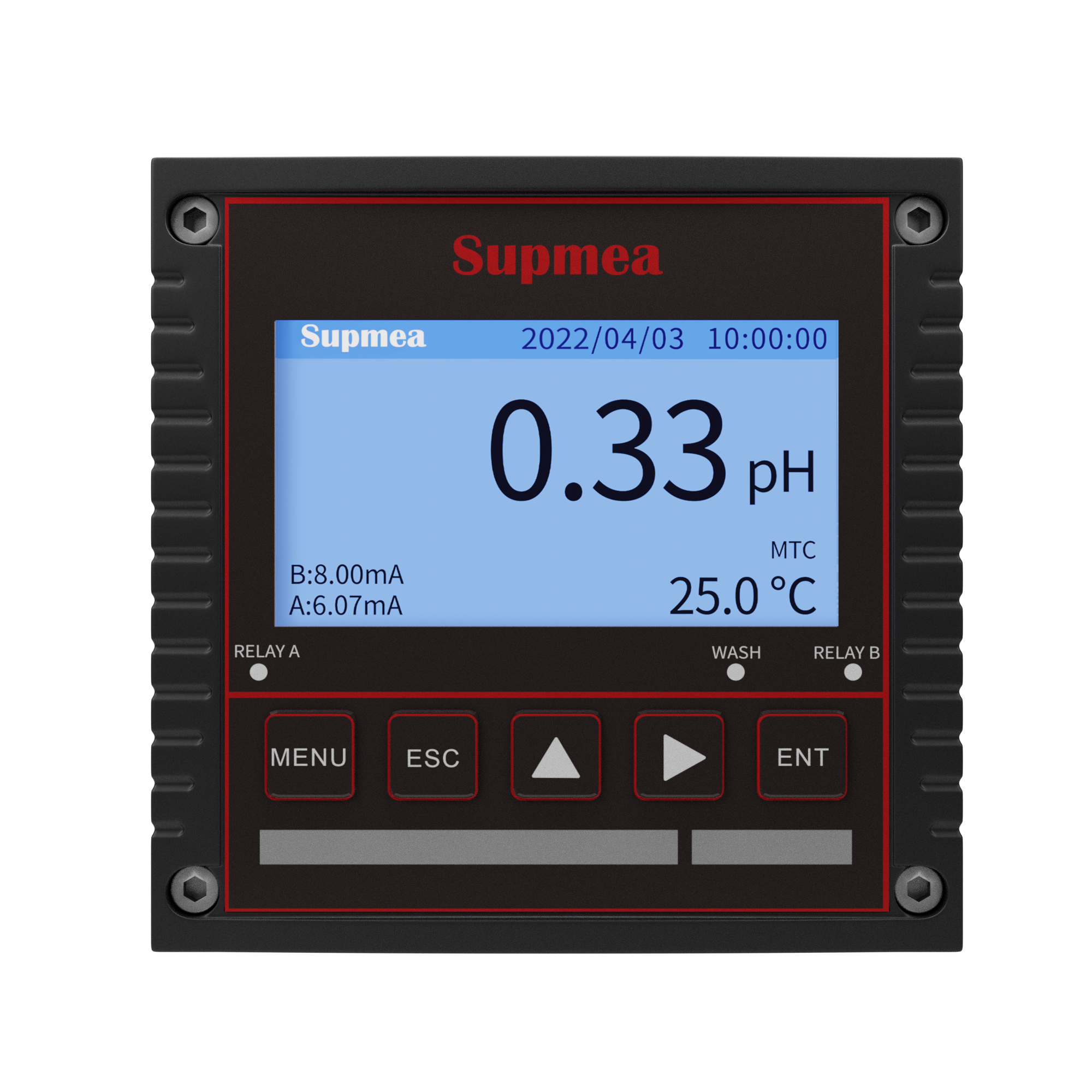 Industrial 4.3-inch smart pool water quality monitor ph orp online controller create with acid pump