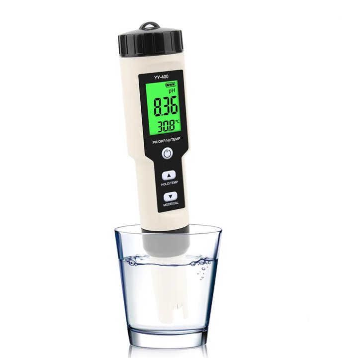 Portable YY-400 PH / ORP / H2 & TEM Hydrogen Ion Concentration Water Quality Test Pen 4 in 1 PH Meter Tester