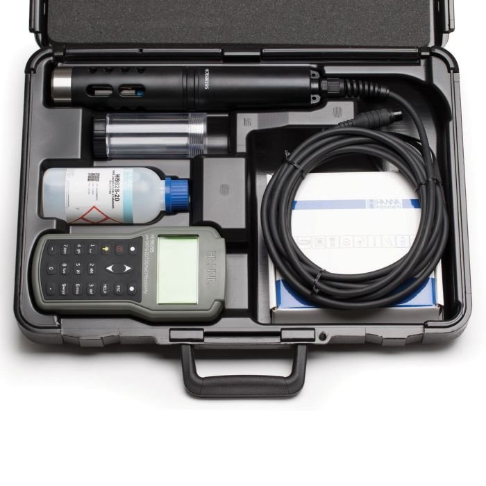 hanna ph meter HI98195 Multiparameter pH ORP EC Pressure Temperature Waterproof Meter