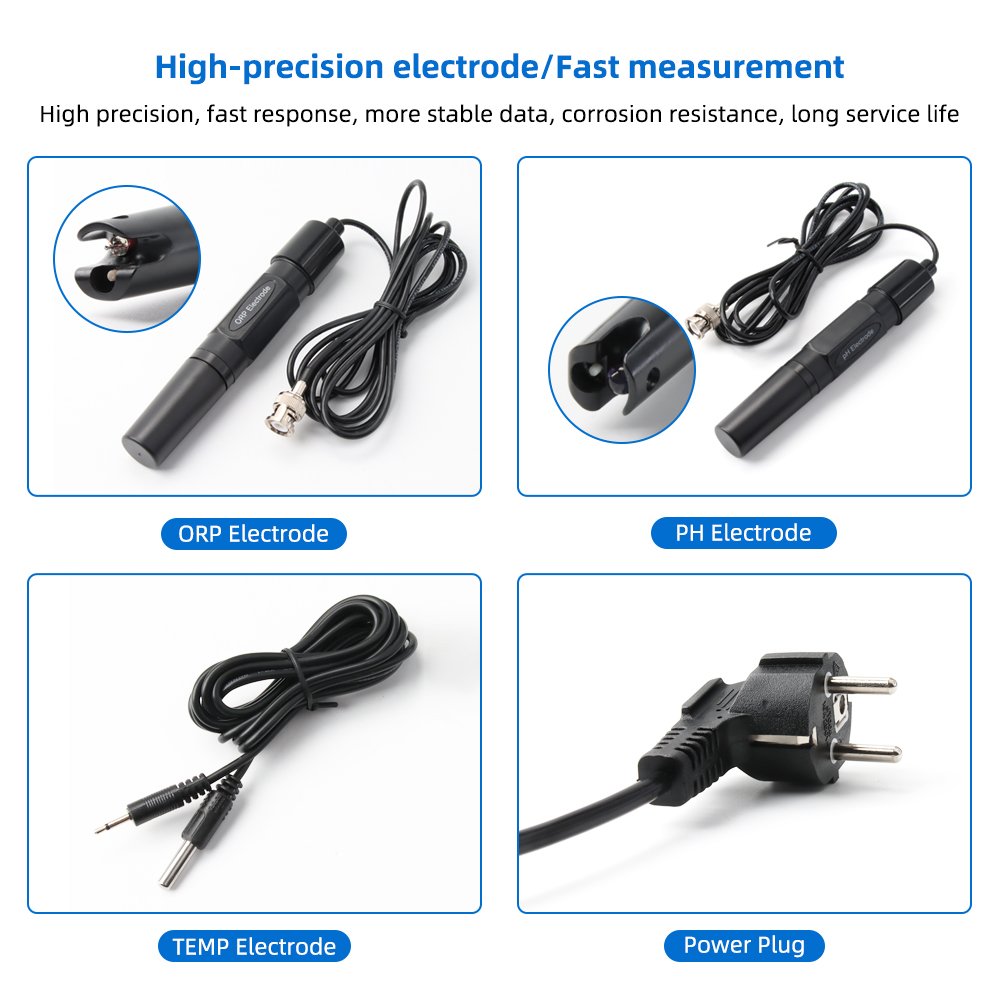 Smart Tuya Wifi ORP Meter -2000~+2000mv Monitoring Controller Online PH Meter with Data Logger Function for hydroponics