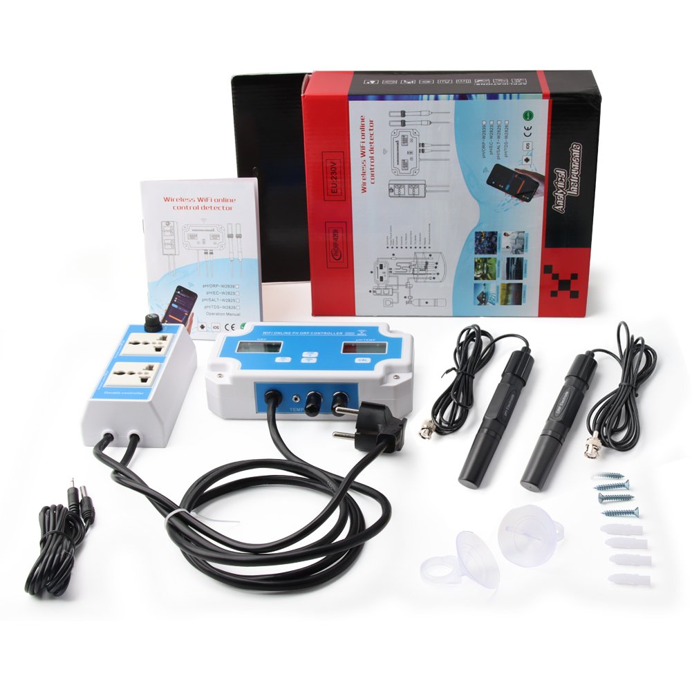 Smart Tuya Wifi ORP Meter -2000~+2000mv Monitoring Controller Online PH Meter with Data Logger Function for hydroponics