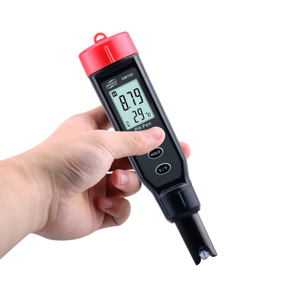 GM760 Digital LCD PH Meter High Precision Waterproof Temperature Tester