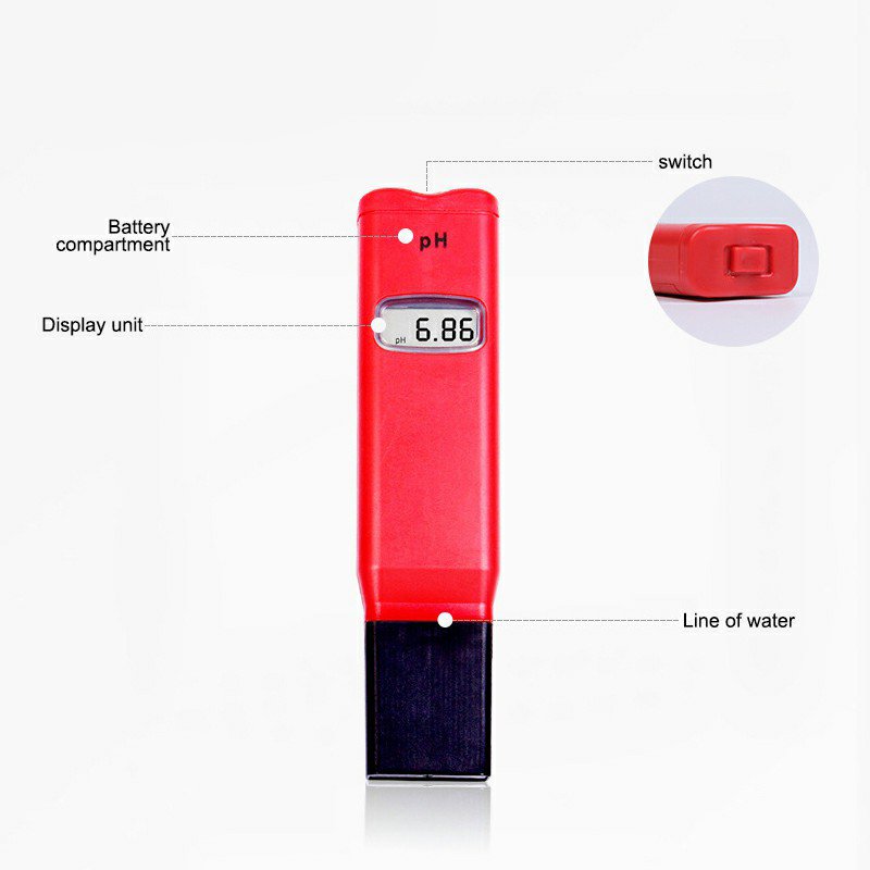 Ph value water quality tester with large screen digital display