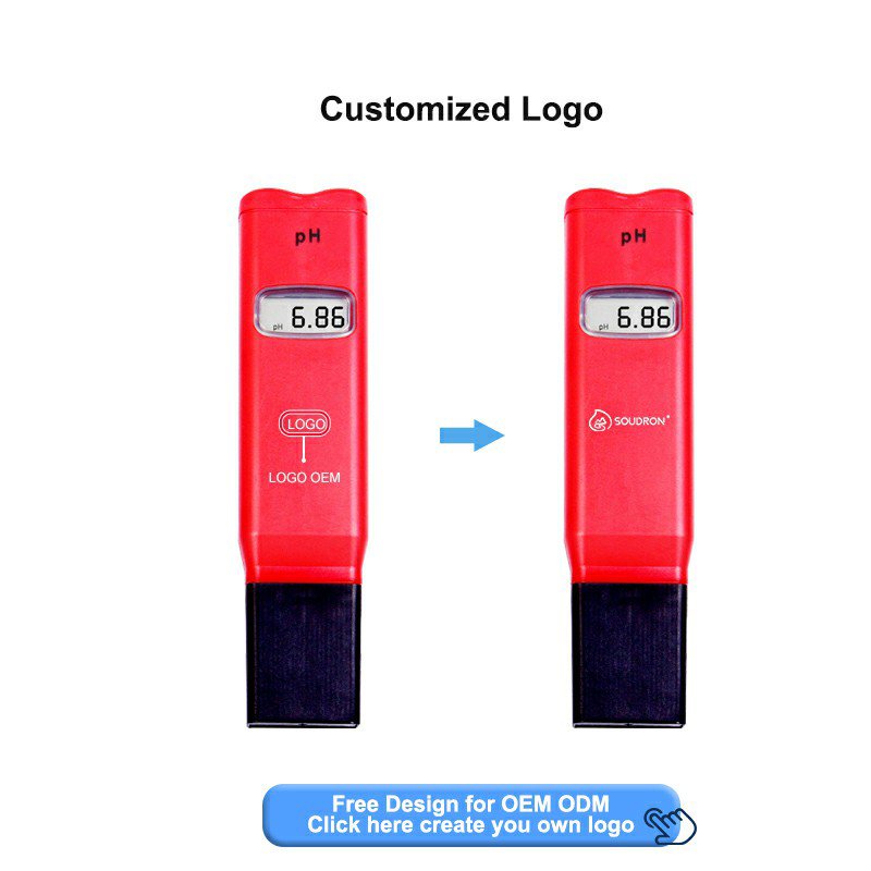 Ph value water quality tester with large screen digital display