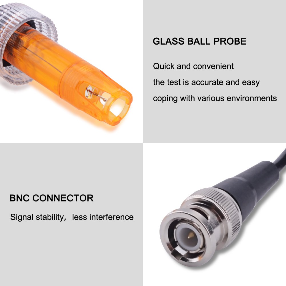 Replacement Probe Orp Meter oxidation reduction potential for water Aquarium Electrode Test BNC Q9 Connector