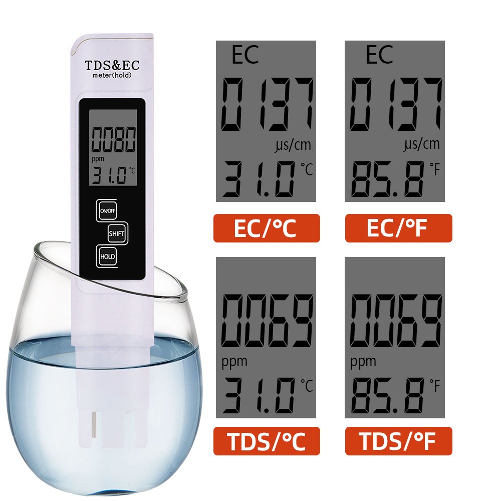Newest meter TDS/EC/PH/Salinity/TEMP/ORP ph meter digital tester