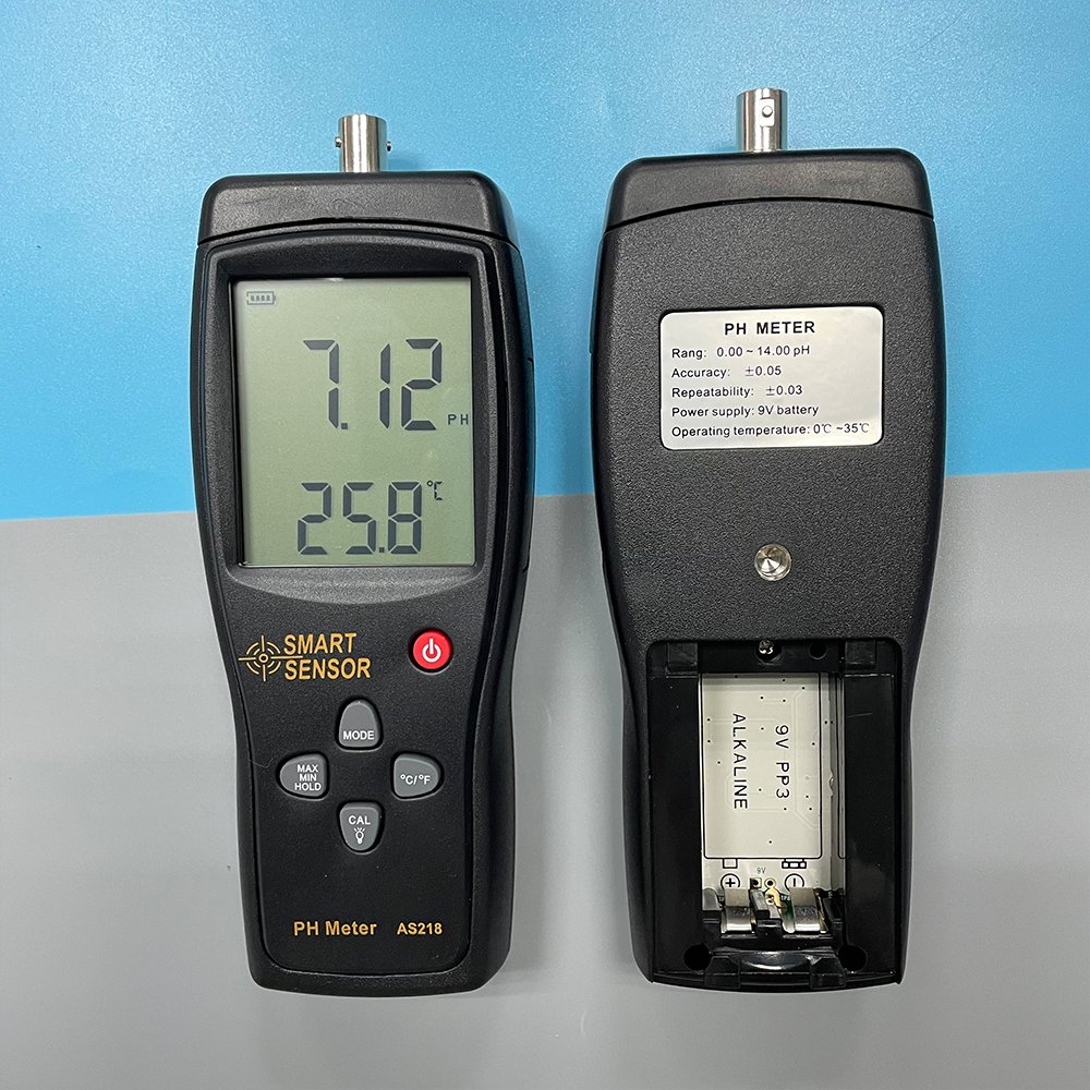 Digital PH Meter Water Quality pH Tester Fish Tank Aquarium PH Value Laboratory Portable SMART SENSOR AS218