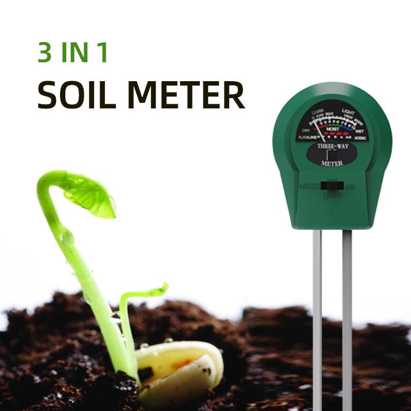 3 in 1 Soil Moisture Digital Soil PH Meter Tester
