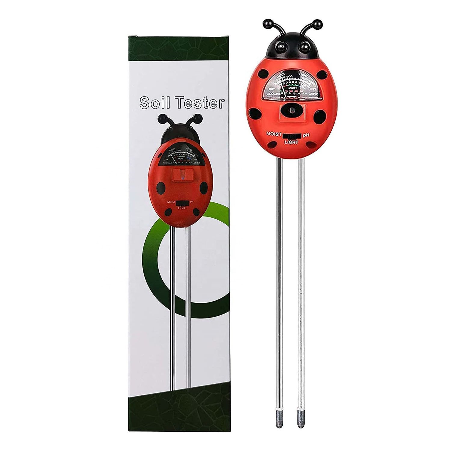 Soil Tester 3 in 1 3 in 1 Soil Meter, Soil PH/Light/Moisture testing kit soil test kit for plants indoor and outdoor