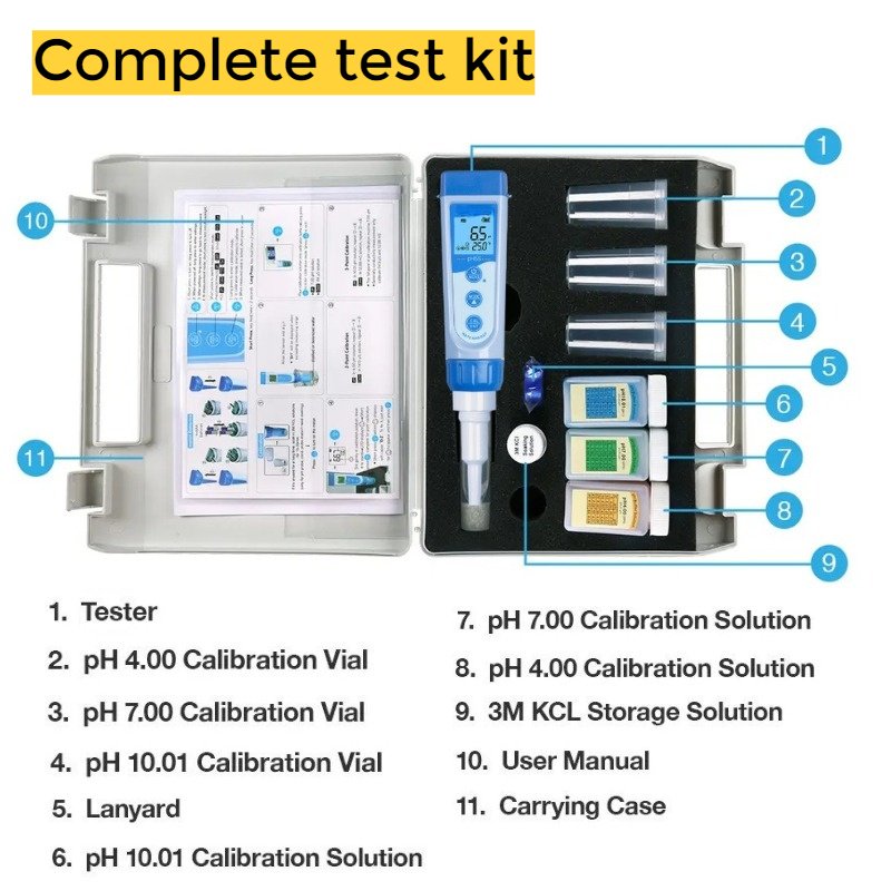 High Precision Spear pH Pen Pocket pH Meter Kit With Replaceable Puncture pH Sensor For Semi-Solid Food Dough Cheese