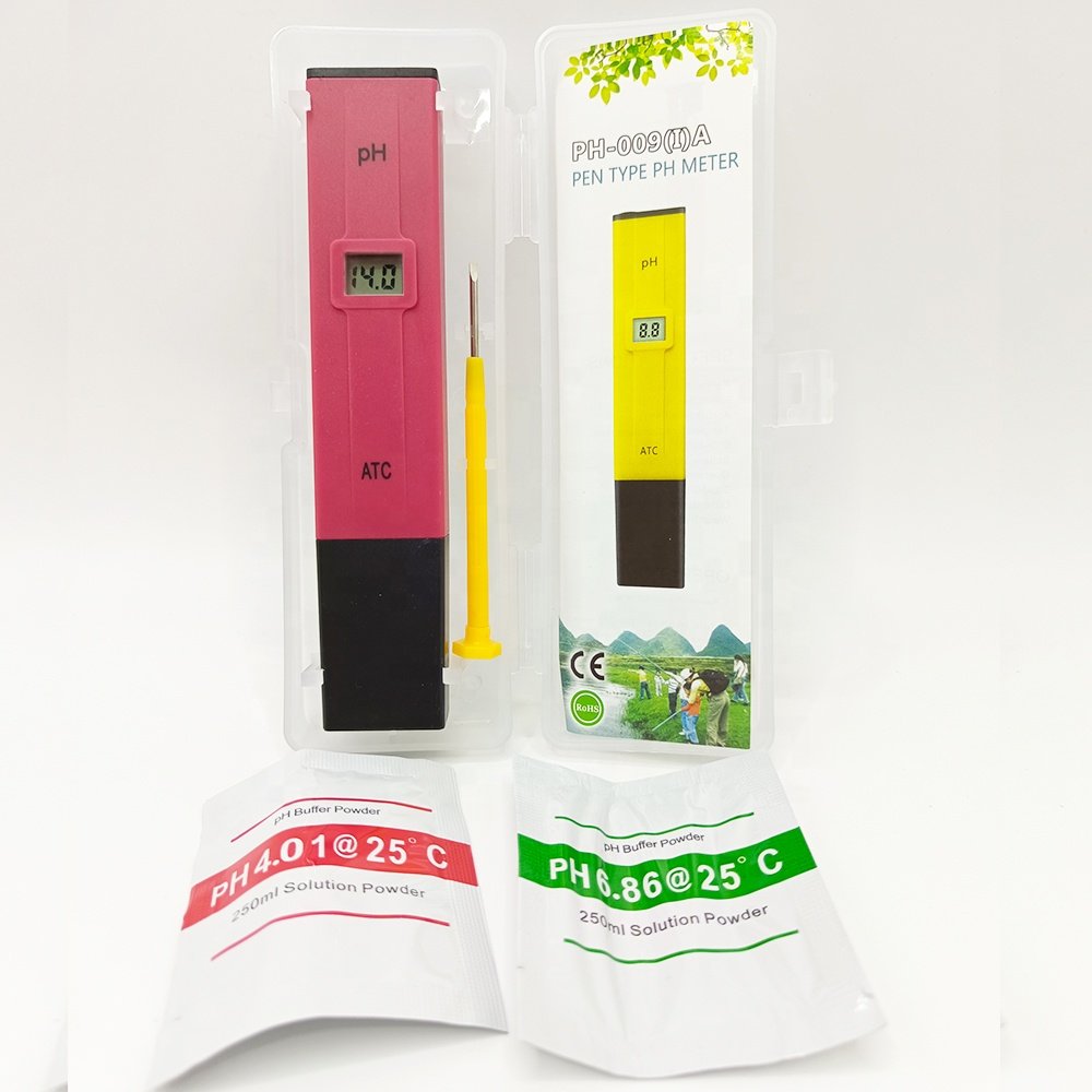 pH-009 Fish Tank Swimming pool Digital pH Water Tester Pen 0-14.0 pH Measurement Range Portable pH Meter with Atc