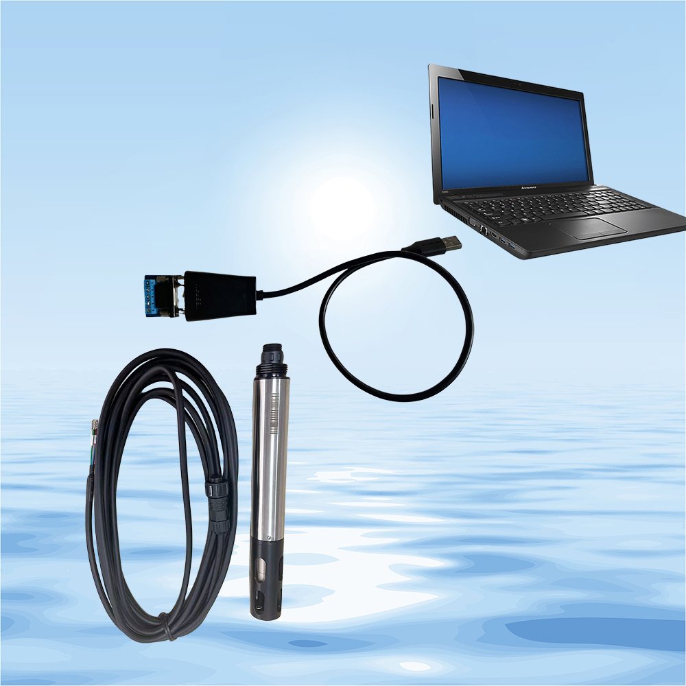 Easy Clean 316 Stainless Steel Waterproof Online RS485 Digital pH sensor for industrial Water