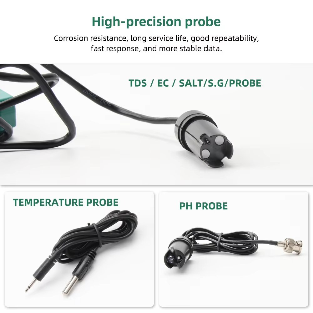 Smart Tuya Wifi Water Quality Detector With Data Logger Function 6 IN 1TDS.EC.PH.Salinity .G.S.Temp PH Meter