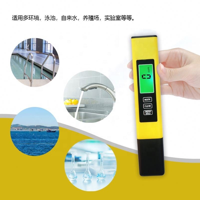 Digital Water Tester Water Quality Tester TDS Temperature & Conductivity Meter 3 in 1 EC Meter Lab PPM Meter