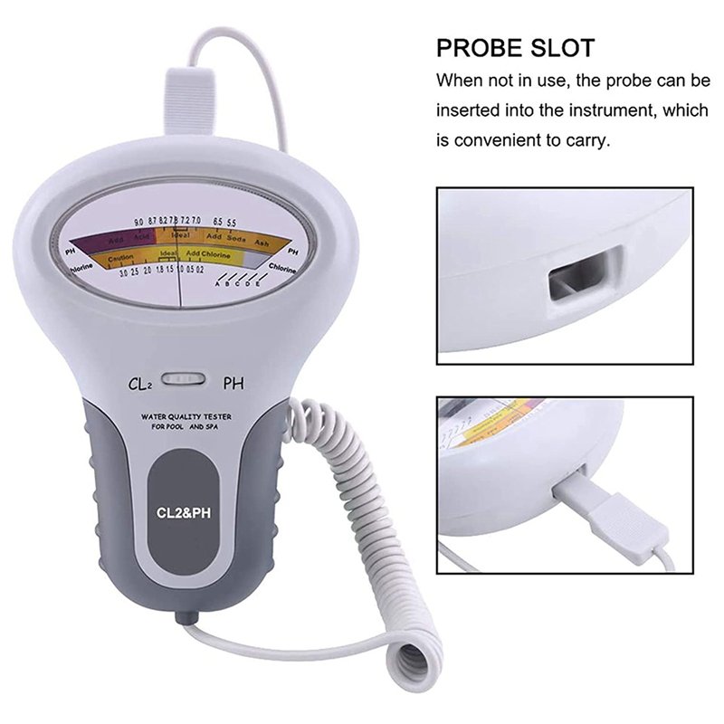 Newly Portable Digital Monitor Ph Water Tester Meter Analysis Chlorine Swimming Pool Test Kit