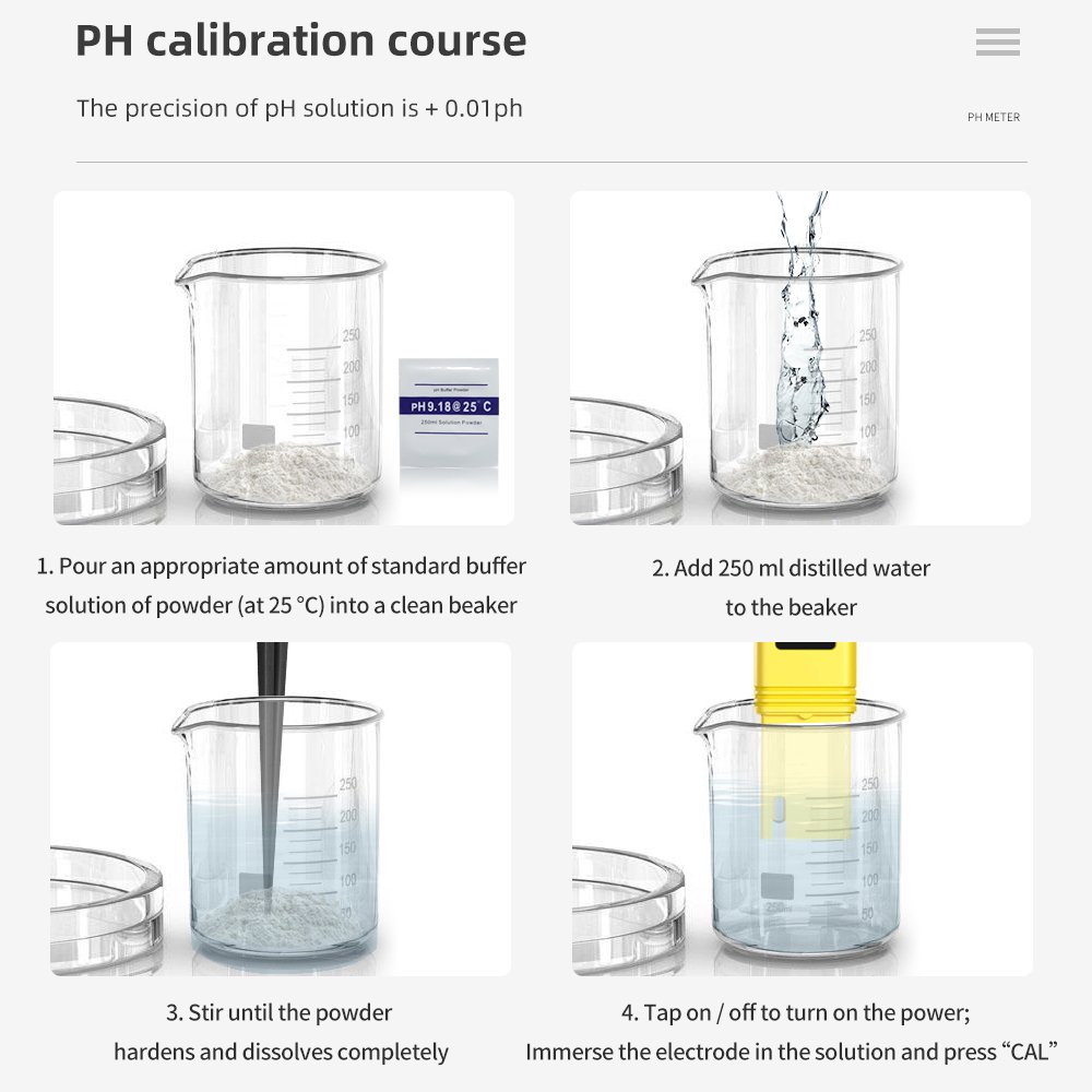 LCD Digital PH Pen Water Quality Tester Pocket Portable PH Meter Tester with ATC for Water