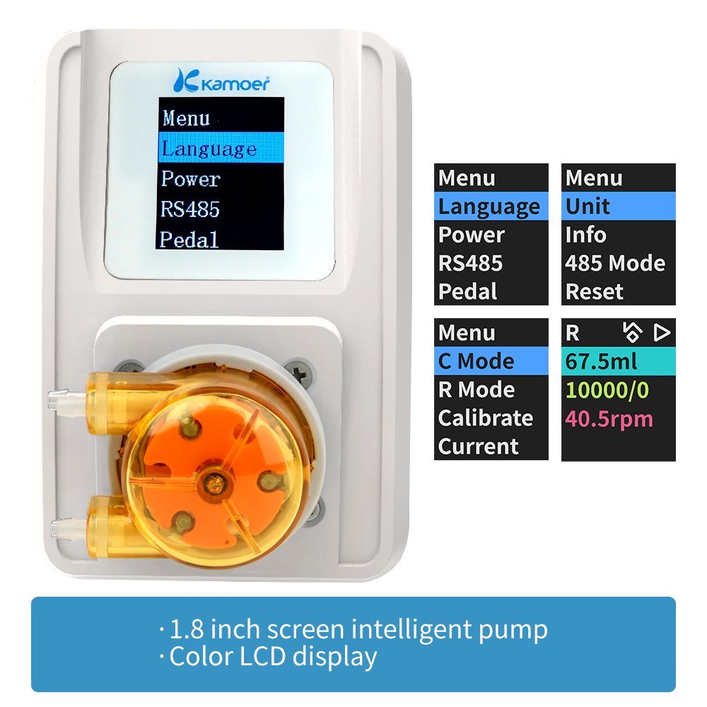 Kamoer M1-STP low flow peristaltic fluid pump electric water pump dispenser stepper motor microfluidic pump