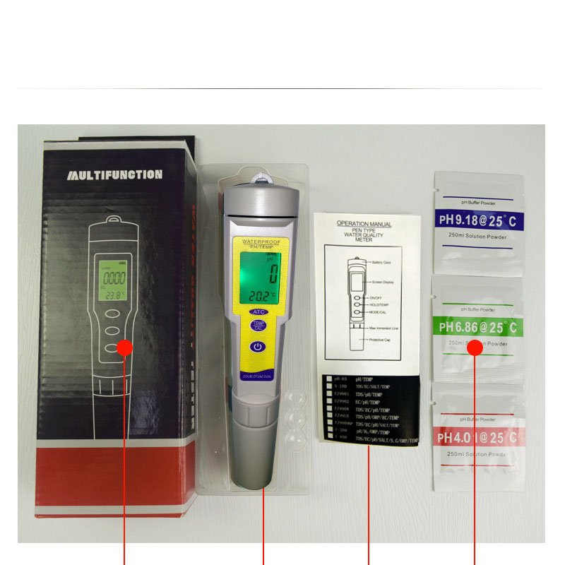 Professional Portable PH-618 Monitor Automatic Pen Water Quality Tester Aquarium Acidimeter PH Acidity Meter Acid Refractometers