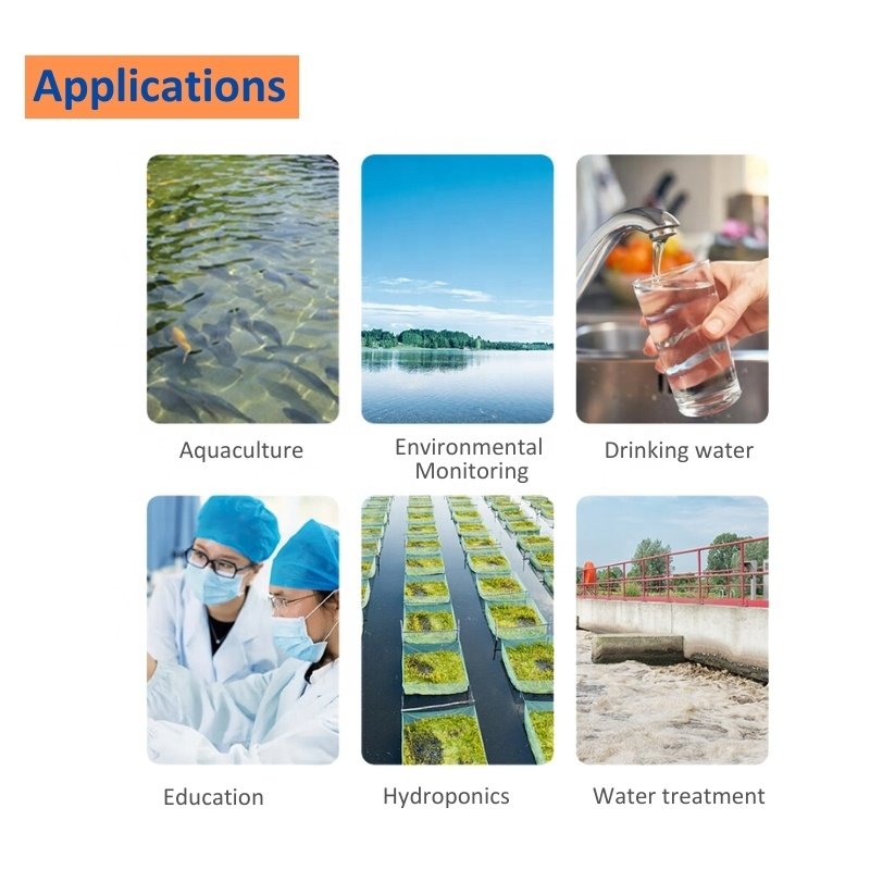 Cheaper Dissolved Oxygen Tester With Replaceable Polarography DO Electrode Cap For Aquaculture Beverage Waste Water Treatment