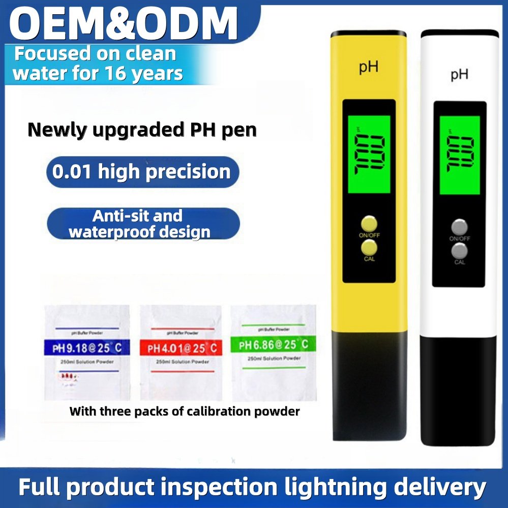 0~14 Portable Ph meter Waterproof pH water test pen Digital pen aquarium pool water pH meter