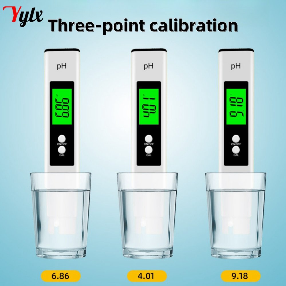 0~14 Portable Ph meter Waterproof pH water test pen Digital pen aquarium pool water pH meter
