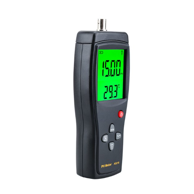 AS218 Digital PH Meter Range 0.00~14.00pH Soil PH Tester Aquarium Pool Water Liquid PH Acidity Meter brand-new