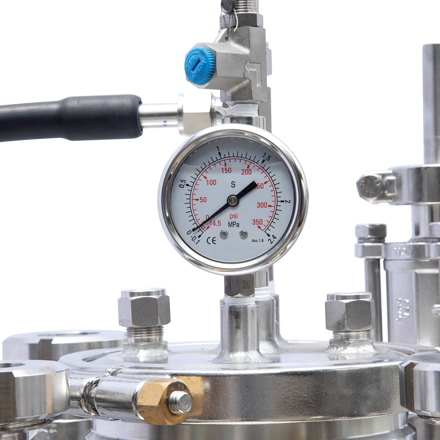 JHENTEN 100l Stainless Steel Single Wall Liquid Mixing Tank With Stirrer
