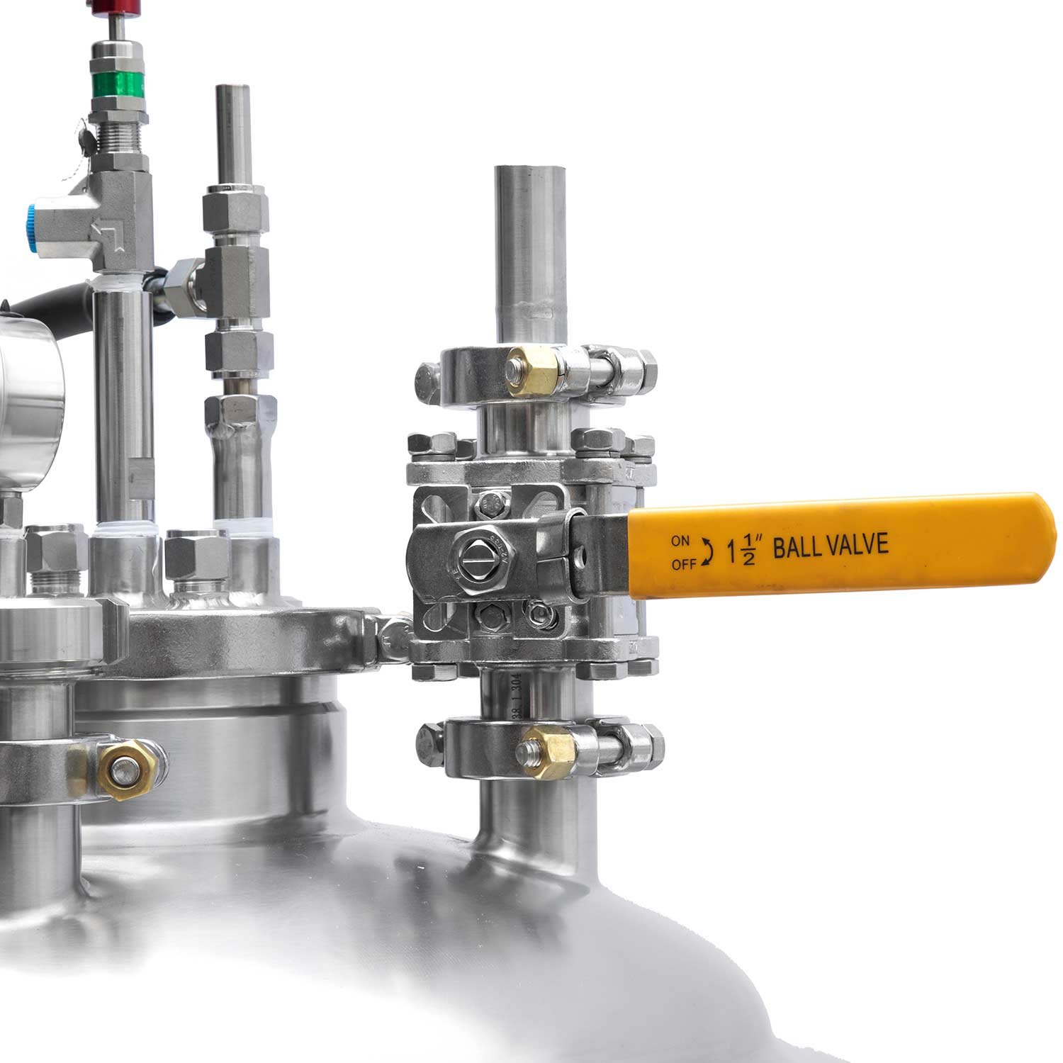 JHENTEN 100l Stainless Steel Single Wall Liquid Mixing Tank With Stirrer