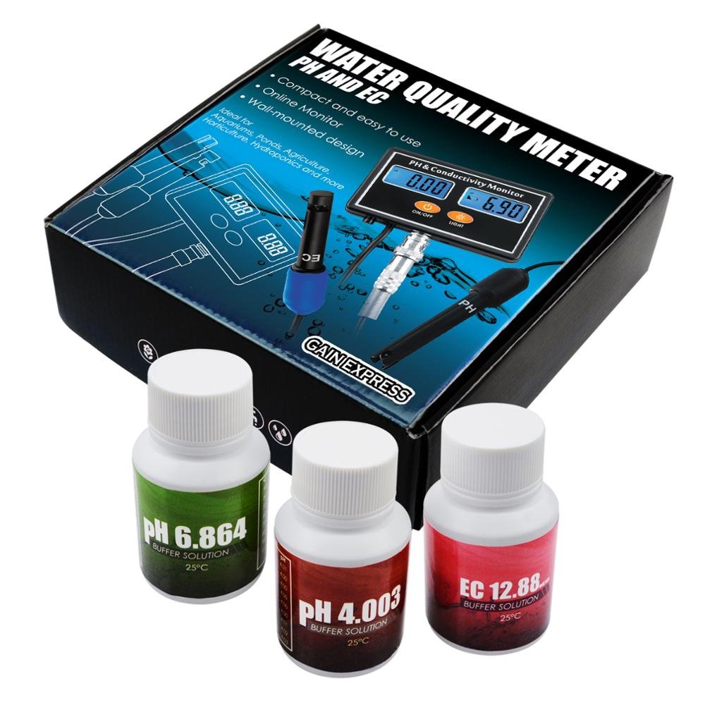 Online PH/EC Monitor Meter Tester ATC Multi Parameter Water Quality Rechargeable Real-time Monitoring (OEM Packaging Available)
