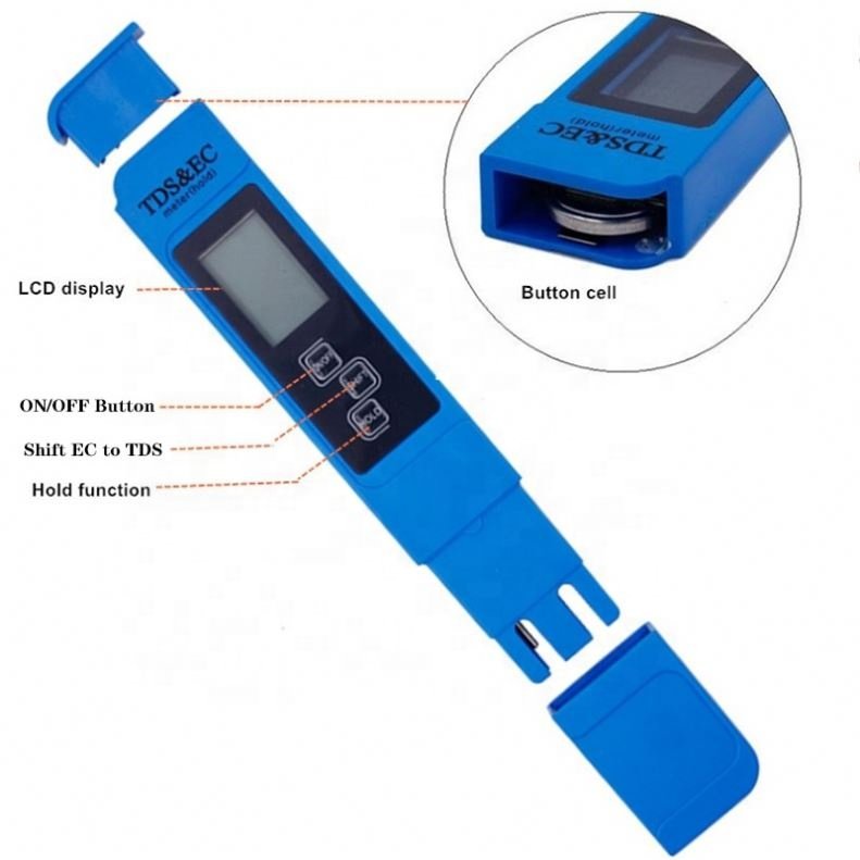 Professional Swimming Pool Water Quality TDS EC Tester 0-9990 Ppm Waterproof Tap Water Tester Pen For Sale