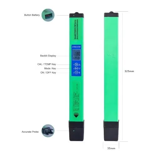 Smart Blue Tooth 5 IN 1 EC.TDS.SALT.S.G.Temperture Measure Tester Portable pH Laboratory Meter Water Quality Meter for Aquarium