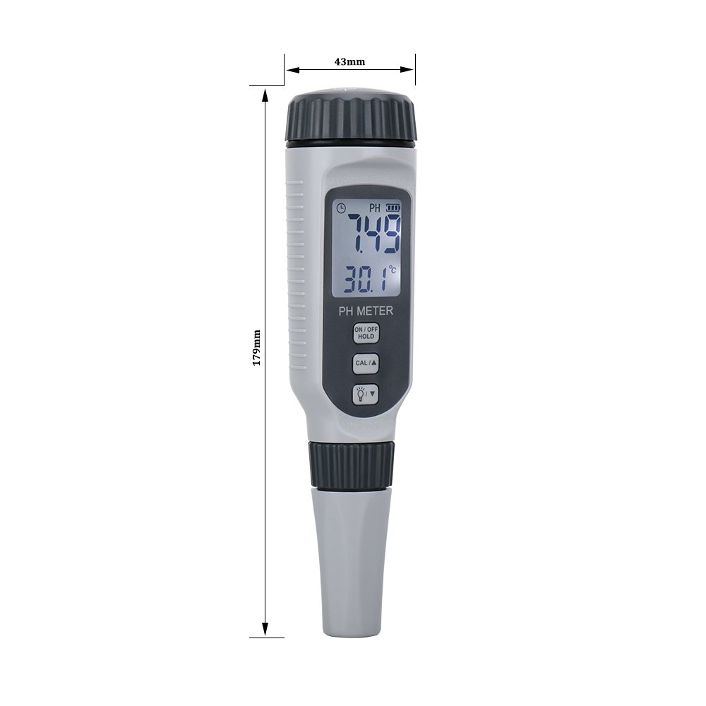 2023 new Portable LCD Digital PH Meter Pen of Tester accuracy 0.01 Aquarium Pool Water Wine Urine pH tester PH818 Smart Sensor