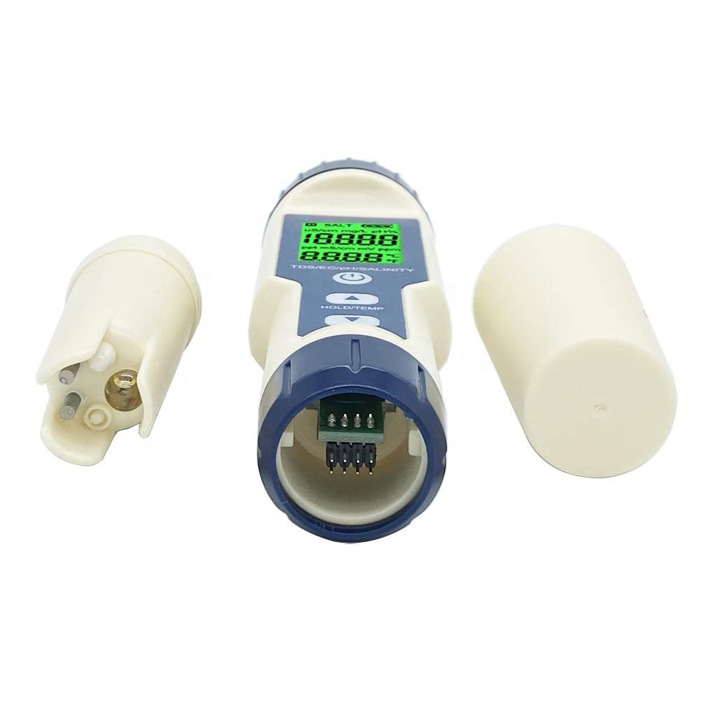 High Quality 5 in 1 TDS/EC/PH/Salinity/Temperature Meter Digital Water Quality Monitor Tester