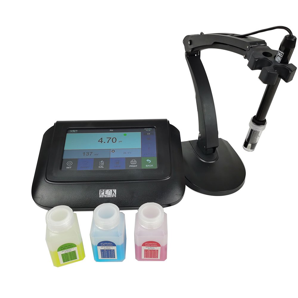 High precision ATC Temperature benchtop capacitive touch screen pH meter